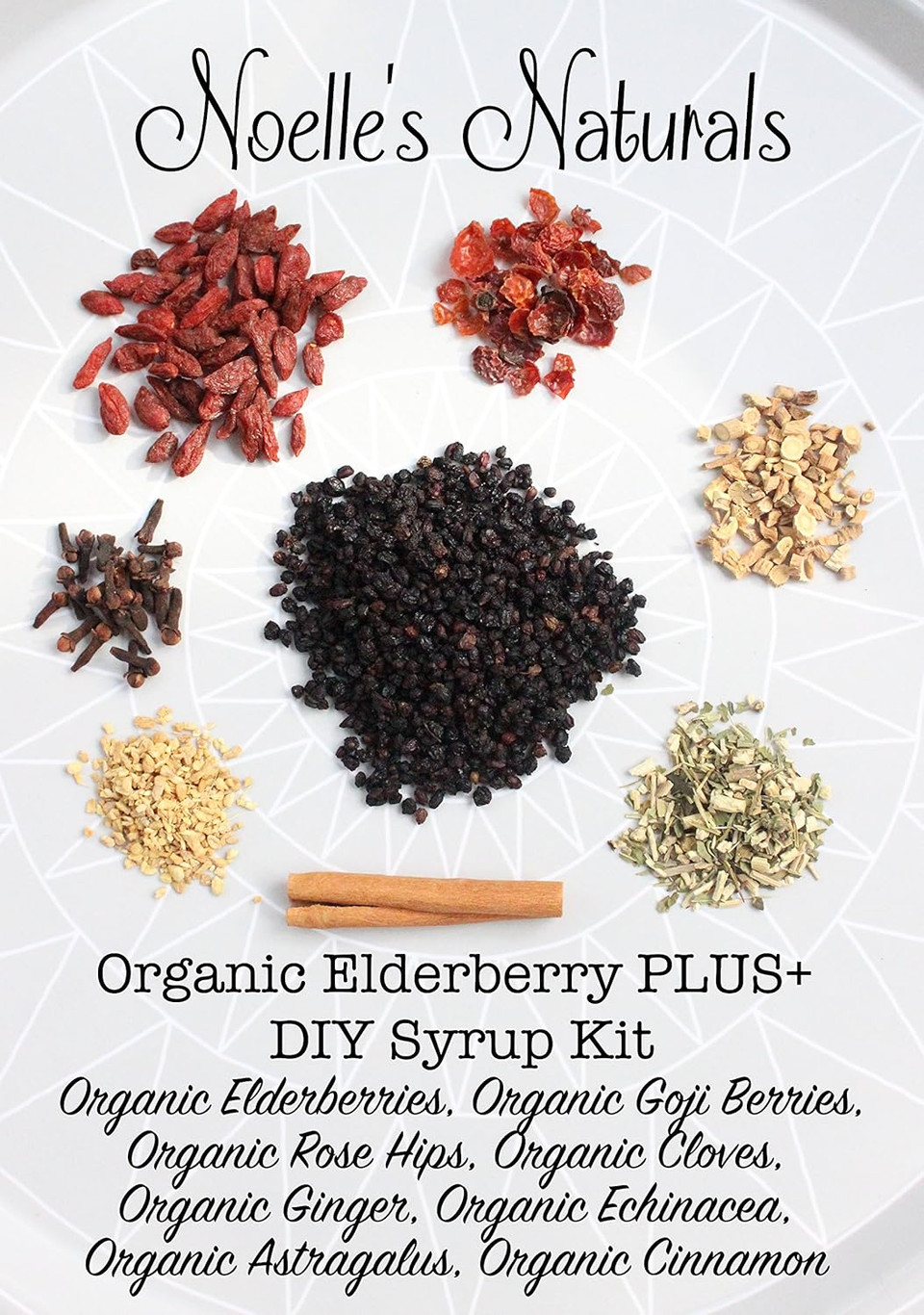 Elderberry Plus+ Family Size, Elderberry Syrup Making Kit - Makes 50 Oz - Includes Free Brew Bag - Just Add Your Own Honey - Easy To Make At Home - Natural & Organic Ingredients