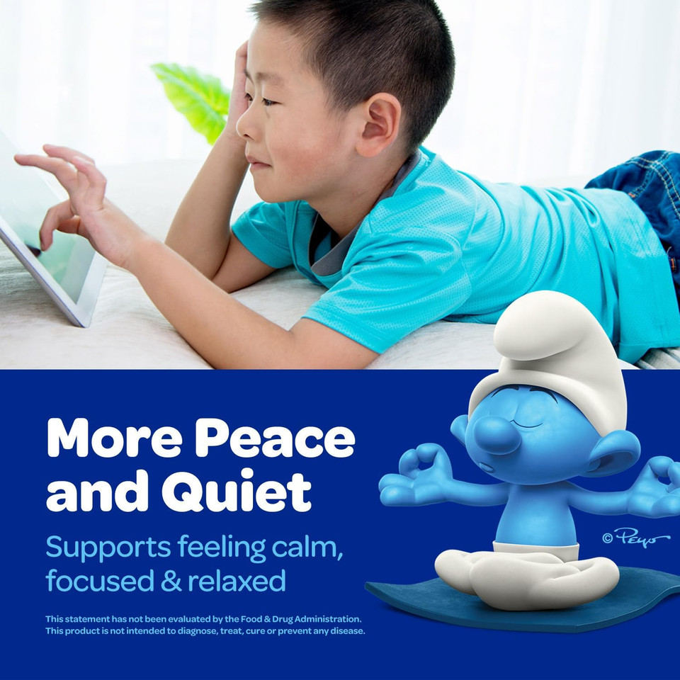 Smurfs Kids Immune Support Gummies | Black Elderberry Vitamin C And Zinc Kids Immunity Gummies | Made With Real Fruit | Doctor Developed | Non-Gmo & No Artificial Flavors Or Colors | 40 Gummies