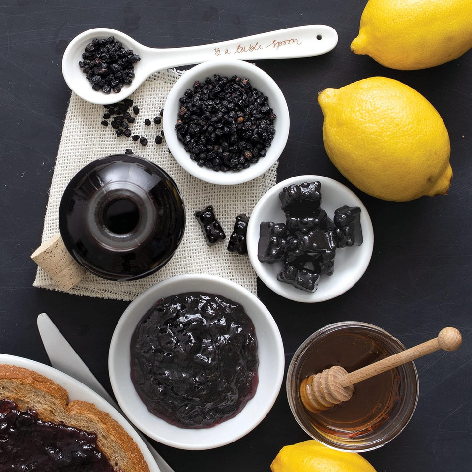 Frontier Co-Op Organic Dried Elderberries, 1Lb Bulk Bag, European Whole | Kosher And Non-Gmo Organic Elderberry Berries Dried, For Tea, Immune Support