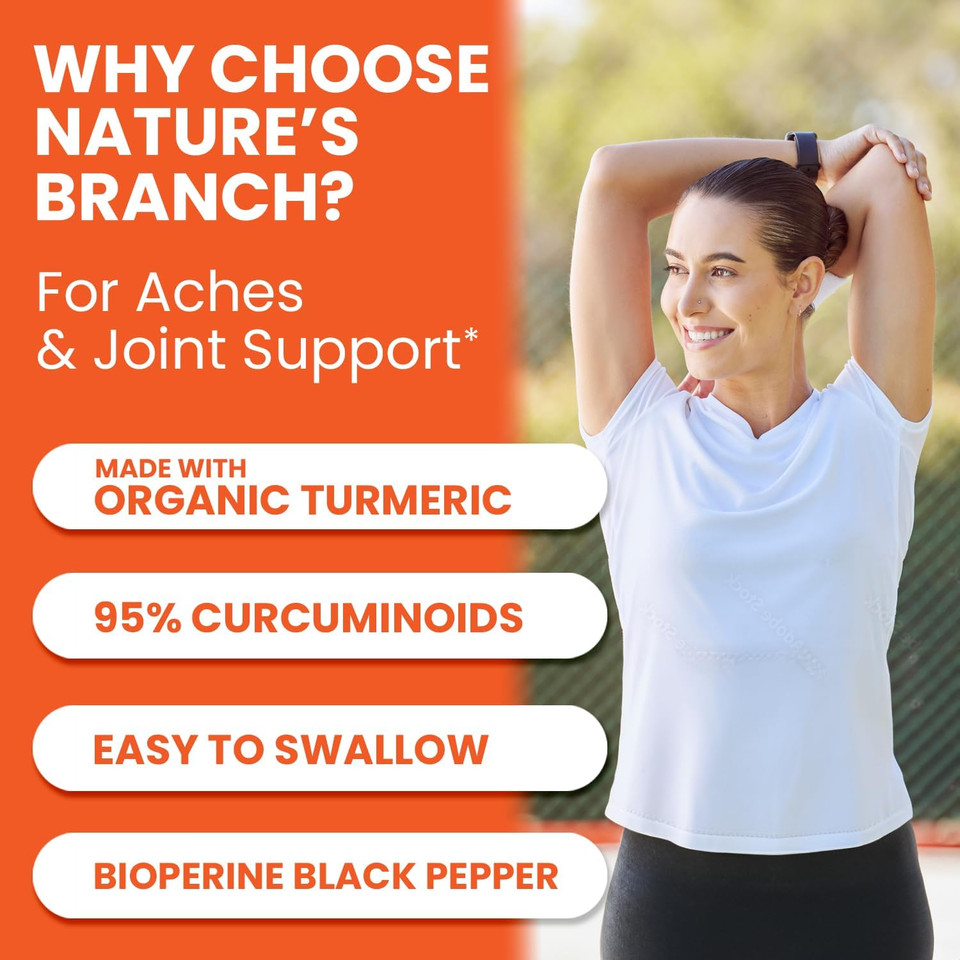 Turmeric Curcumin With Black Pepper - Organic Turmeric Powder - 200 Capsules - 1965Mg Extra Strength, Joint Support Supplement - High Absorption, Bioperine Extract, High Potency, Vegan - Made In Usa