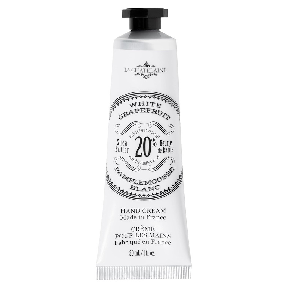 La Chatelaine 20% Shea Butter Hand Cream Travel Size, Organic Argan Oil, Moisturizing, Nourishing, Repairing, Extra-Rich Hand Lotion, Made In France, Paraben Free, 1 Oz / 30Ml (Lavender) La Chatelaine 20% Shea Butter Hand Cream Travel Size, Organic Argan Oil, Moisturizing, Nourishing, Repairing, Extra-Rich Hand Lotion, Made In France, Paraben Free, 1 Oz / 30Ml (Lavender)