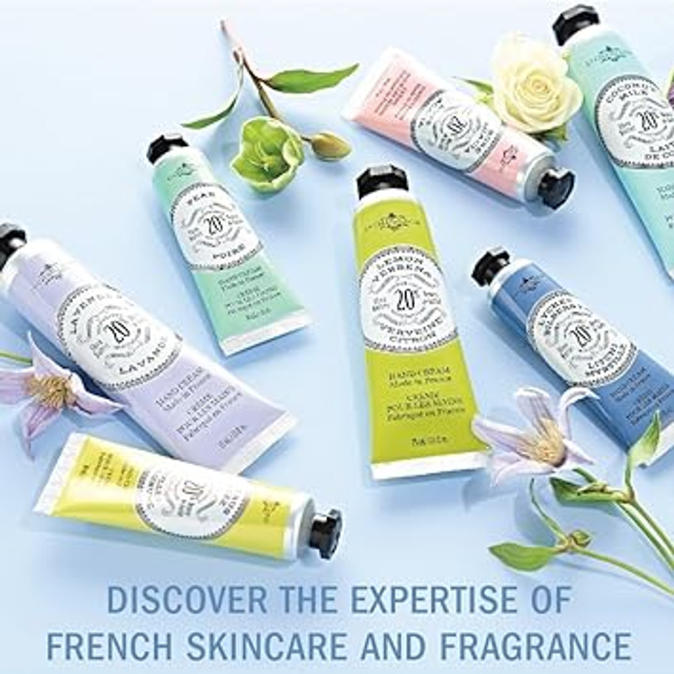 La Chatelaine 20% Shea Butter Hand Cream Travel Size, Organic Argan Oil, Moisturizing, Nourishing, Repairing, Extra-Rich Hand Lotion, Made In France, Paraben Free, 1 Oz / 30Ml (Lychee Cranberry)
