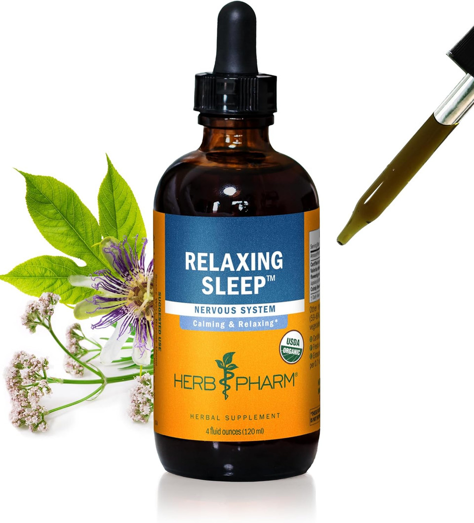 Herb Pharm Relaxing Sleep Herbal Formula With Valerian Liquid Extract - 2 Oz