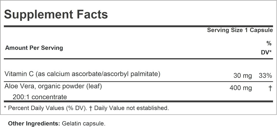 Andrew Lessman Aloe Vera 400Mg - 120 Capsules - Provides 200:1 Ultra-Concentrate Of Aloe Vera, Soothing Support For Stomach And Digestive System, No Additives, Small Easy To Swallow Capsules