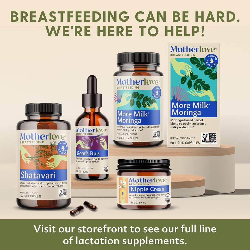 Motherlove More Milk Plus (2 Ounce Tincture) Fenugreek-Based Lactation Supplement To Support Breast Milk SupplyUsda Certified Organic, Vegan, Kosher, Soy-Free