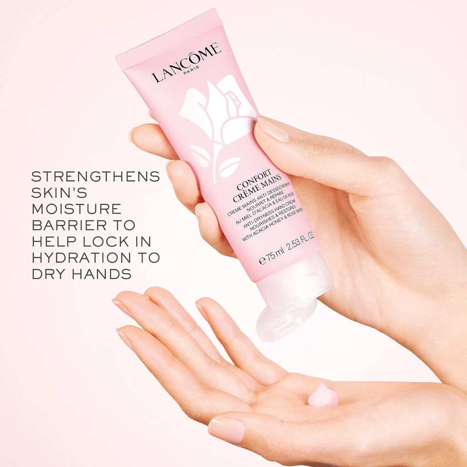 Lancã£Â´Me Confort Hand Cream - Moisturizes & Softens Hands - With Acacia Honey & Rose Water - 6 Fl Oz