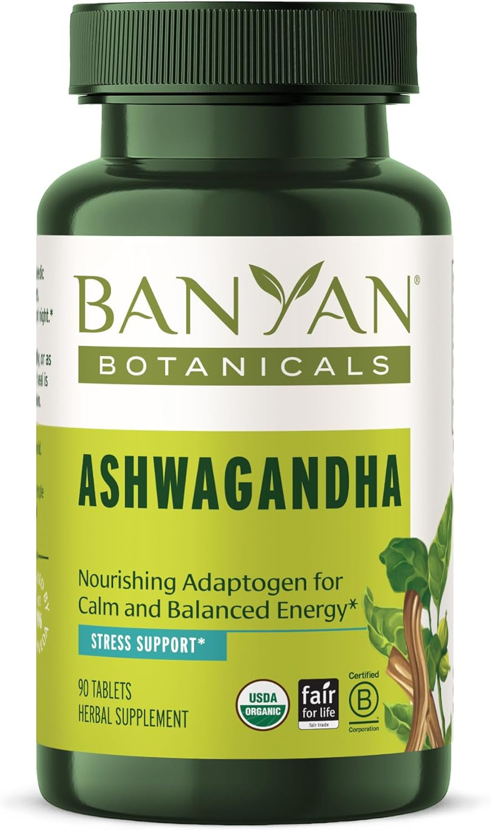 Banyan Botanicals Ashwagandha Tablets  Organic Ashwagandha Root  Renowned Herbal Adaptogen For Natural Energy Support And Stress Support*  180 Tablets  Non-Gmo Sustainably Sourced Vegan