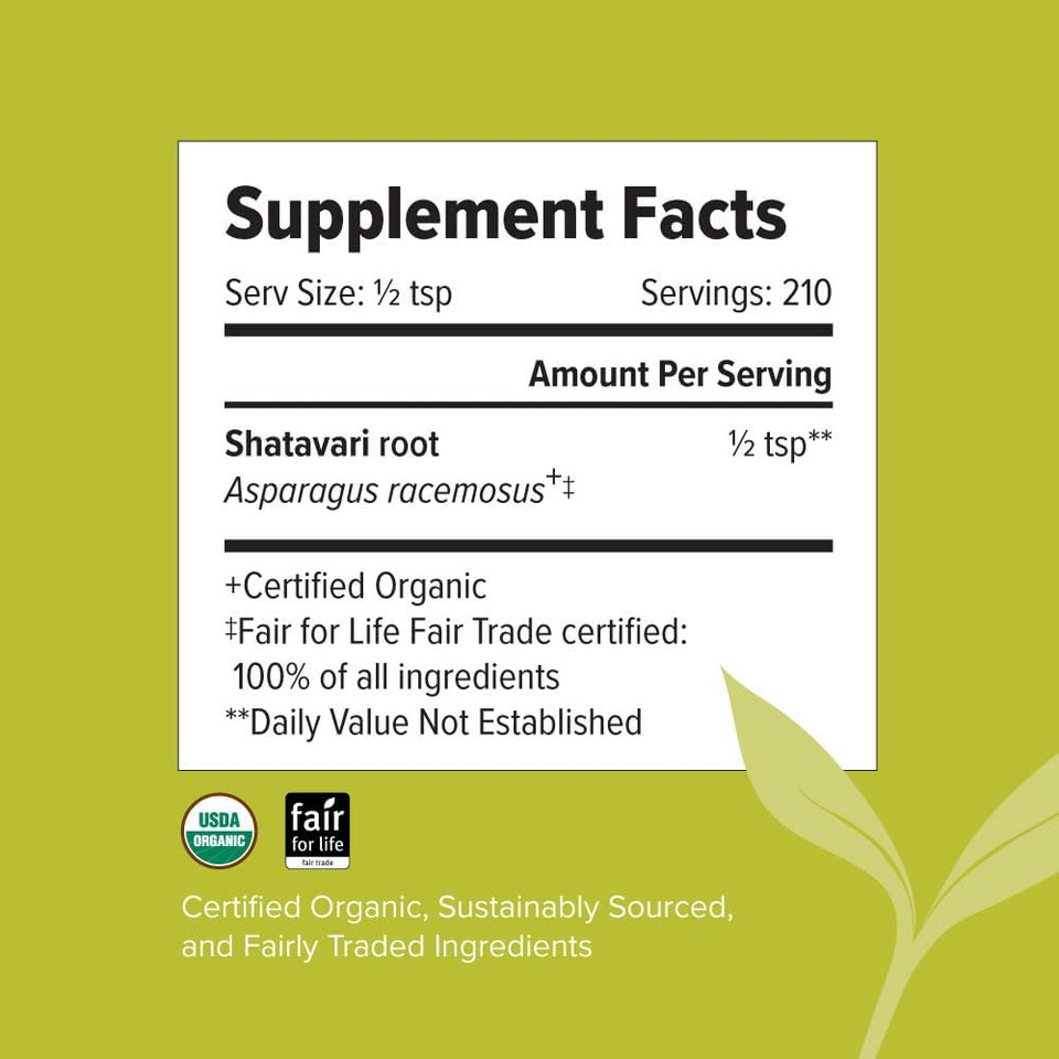 Banyan Botanicals Organic Shatavari Powder  Asparagus Racemosus  Ayurvedic Herb For Vata & Pitta, Balanced Female Hormones, Energy, Vitality & More*  1/2Lb.  Non-Gmo Sustainably Sourced Vegan Ffl Banyan Botanicals Organic Shatavari Powder  Asparagus Racemosus  Ayurvedic Herb For Vata & Pitta, Balanced Female Hormones, Energy, Vitality & More*  1/2Lb.  Non-Gmo Sustainably Sourced Vegan Ffl