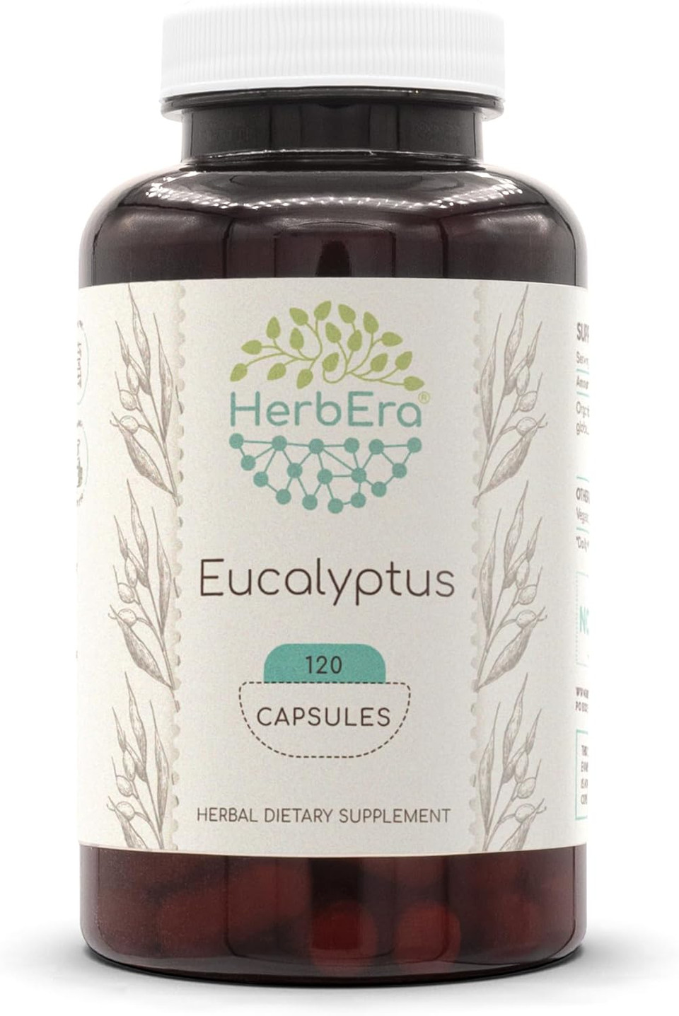 Eucalyptus 120 Capsules, 400Mg, Eucalyptus (Eucalyptus Globulus) Dried Leaf (120 Capsules)