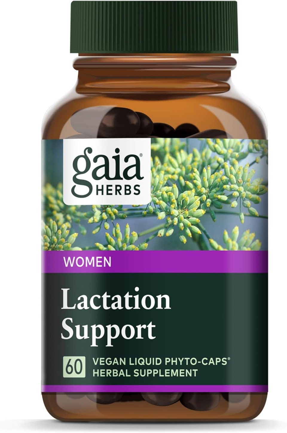 Gaia Herbs Lactation Support - Supports Healthy Production Of Breast Milk In Nursing Mothers* - With Fenugreek Seed, Fennel Seed, And Raspberry Leaf - 120 Vegan Liquid Phyto-Capsules (40-Day Supply)