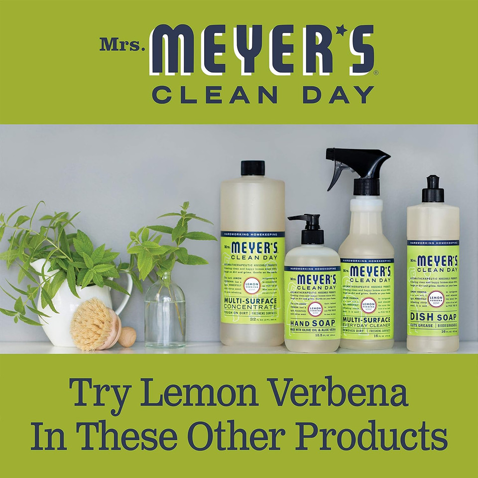 Mrs. Meyer'S Clean Day Hand Lotion, Long-Lasting, Non-Greasy Moisturizer, Cruelty Free Formula, Lemon Verbena Scent, 12 Oz