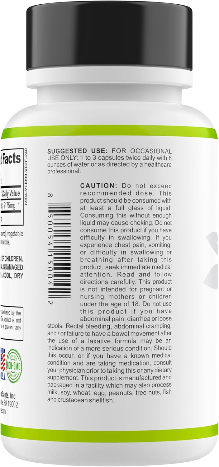 Psyllium Caps, Non Gmo, Low Fodmap Fiber Supplement