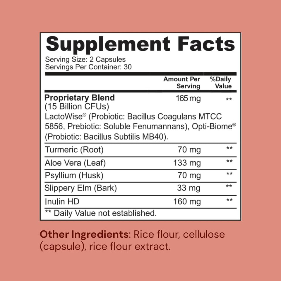 Mb40 Probiotic For Digestive, Immune, & Gut Health  Probiotic Bacillus Subtilis Mb40 & Bacillus Coagulans Mtcc 5856 Relieves Gas  Non-Gmo Probiotics For Women & Men - 60 Ct