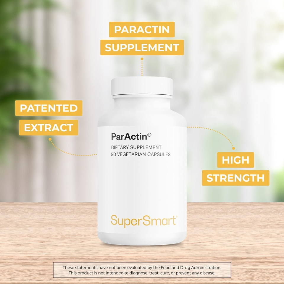 Supersmart - Paractin Supplement 300Mg Per Day (High Strength) - Andrographis Paniculata | Non-Gmo & Gluten Free - 90 Vegetarian Capsules