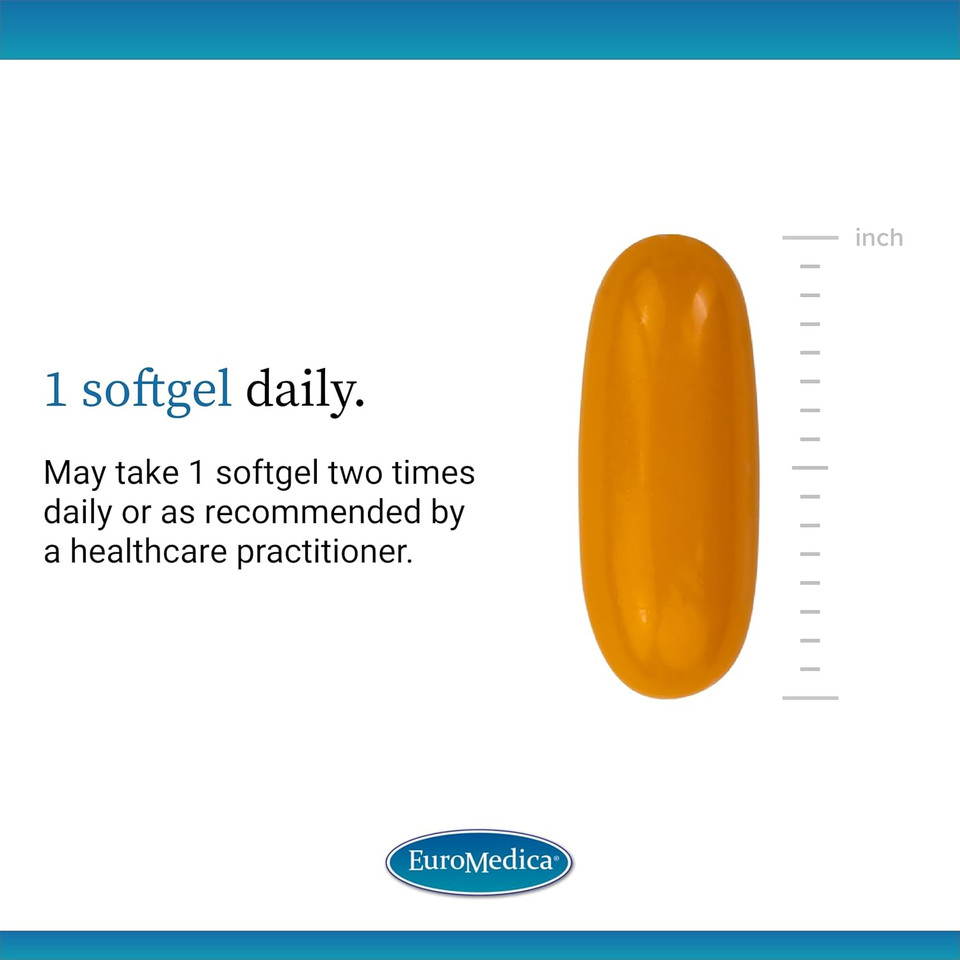 Euromedica Curapro - Antioxidant Supplement For Brain & Cardiovascular Health Support - Herbal Supplement With Curcumin - Dietary Immune Support Supplement - 60 Softgels