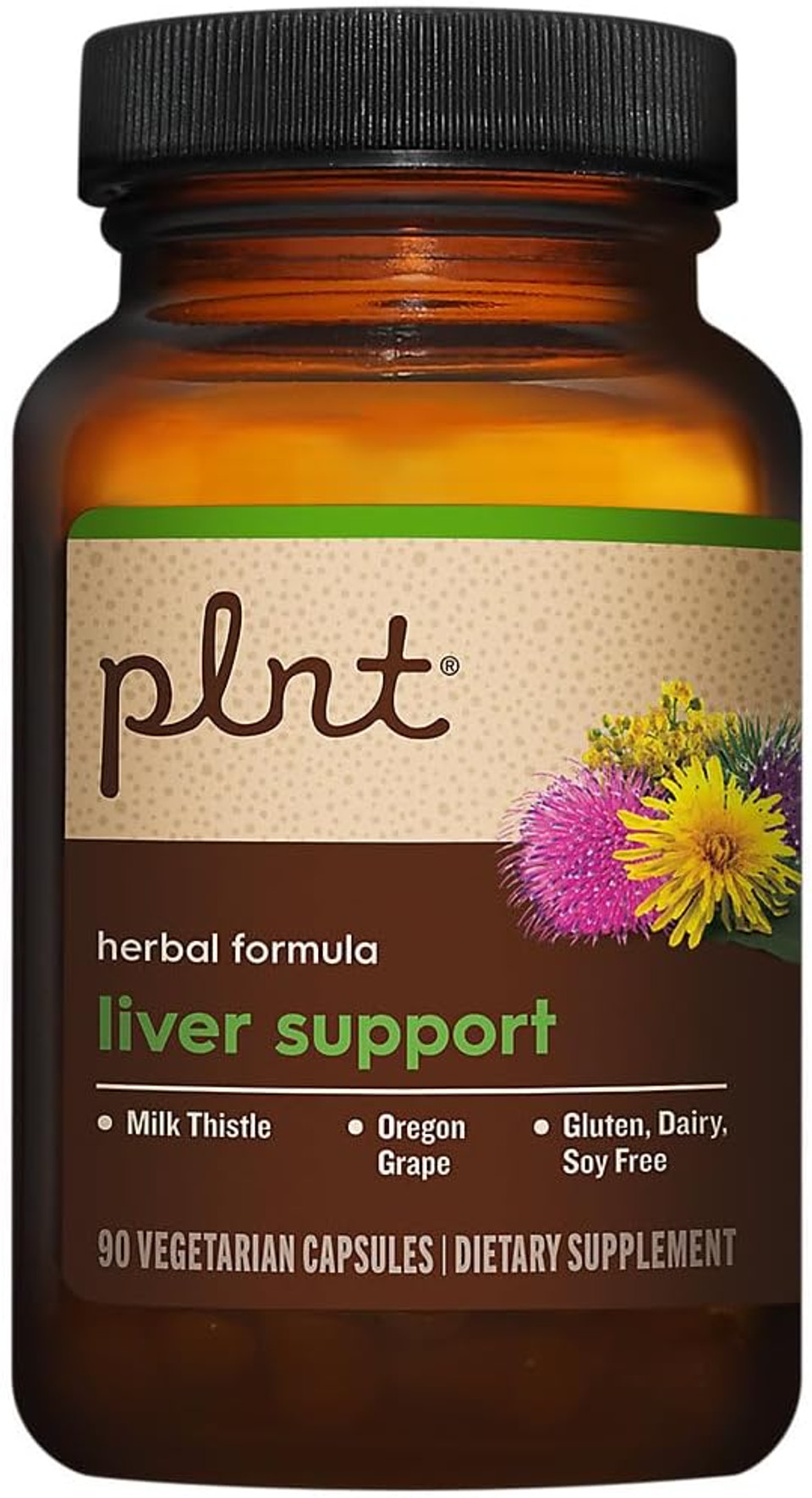 Plnt Liver Support A Herbal Formula With Milk Thistle & Oregon Grape (90 Vegetarian Capsules) Plnt Liver Support A Herbal Formula With Milk Thistle & Oregon Grape (90 Vegetarian Capsules)