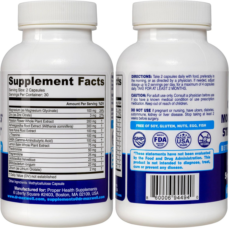 Anxiousness Supplements, Better Calming, Stress & Mood Support Supplement With Kava Kava, Ashwagandha L Theanine, Magnesium, Gaba & More. Adaptogens & Nootropics For Women & Men, 60 Capsules, Usa Anxiousness Supplements, Better Calming, Stress & Mood Support Supplement With Kava Kava, Ashwagandha L Theanine, Magnesium, Gaba & More. Adaptogens & Nootropics For Women & Men, 60 Capsules, Usa