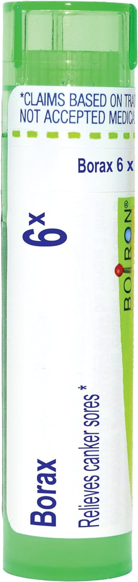 Boiron Borax 6X Homeopathic Medicine For Canker Sores - 80 Pellets