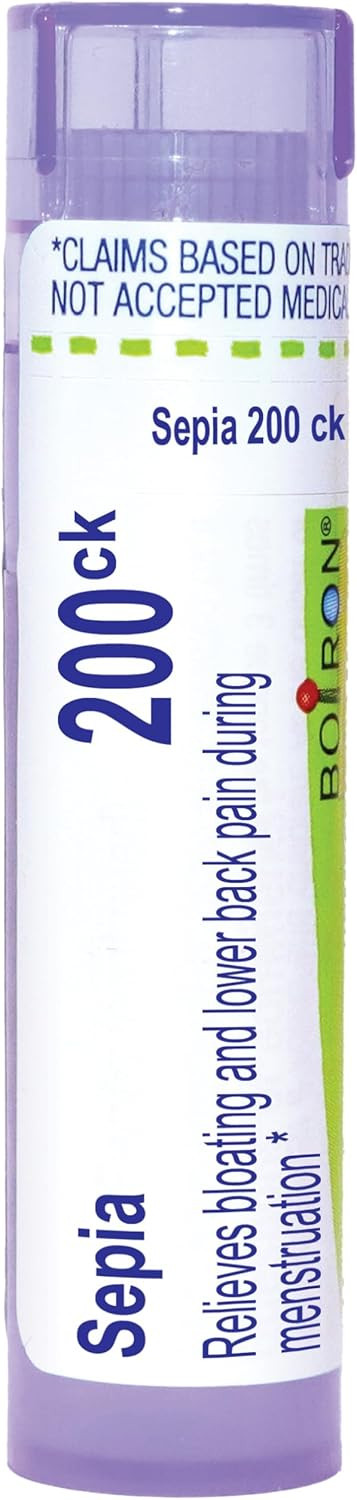 Boiron Sepia 200Ck Homeopathic Medicine For Mood Swings And Irritability - 80 Pellets