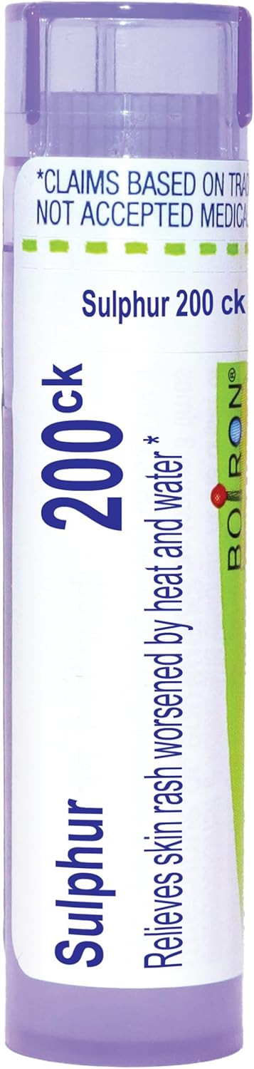 Boiron Sulphur 200C Homeopathic Medicine For Skin Rash - 80 Pellets