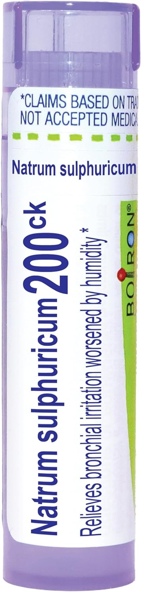 Boiron Natrum Sulphuricum 6C Homeopathic Medicine For Bronchial Irritation - 80 Pellets