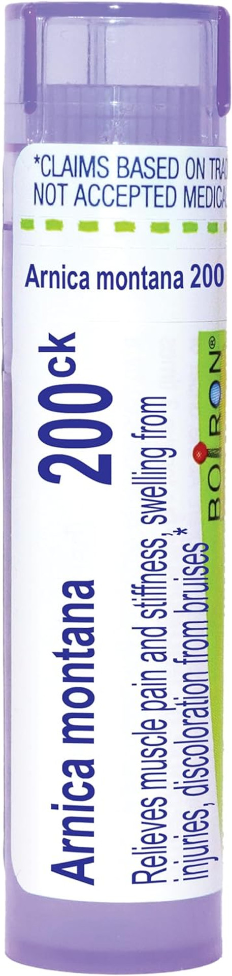 Boiron Arnica Montana 200Ck For Muscle Pain, Stiffness, Swelling From Injuries & Bruises - 80 Pellets