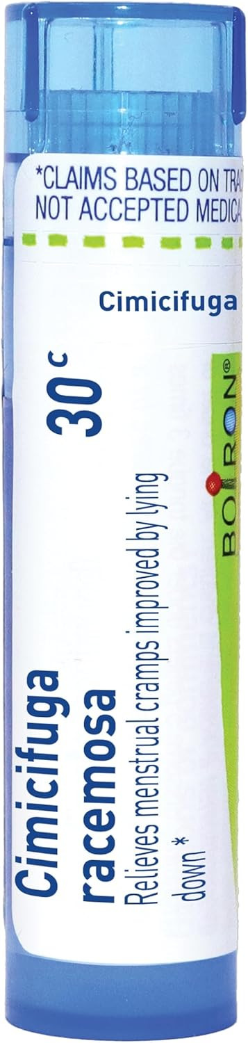 Boiron Cimicifuga Racemosa 12C For Menstrual Cramps Improved By Lying Down - 80 Pellets