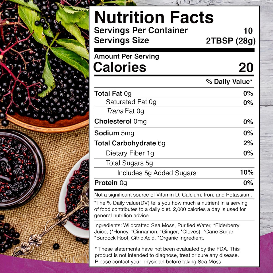 Irish Sea Moss Gel Raw - Wildcrafted Superfood Seamoss Gel - Strawberry Flavor, Vitamin And Mineral-Rich From Pristine Caribbean Waters, Immune And Digestive Health Support - 10 Oz