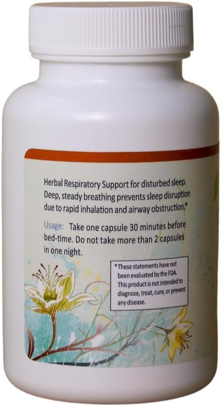 Nature'S Rite Sleep Breathing Support - Natural Assistance For Better Sleep, Improve Breathing Pattern, 30 Capsules, All-Natural Herbal Ingredients, Made In Usa