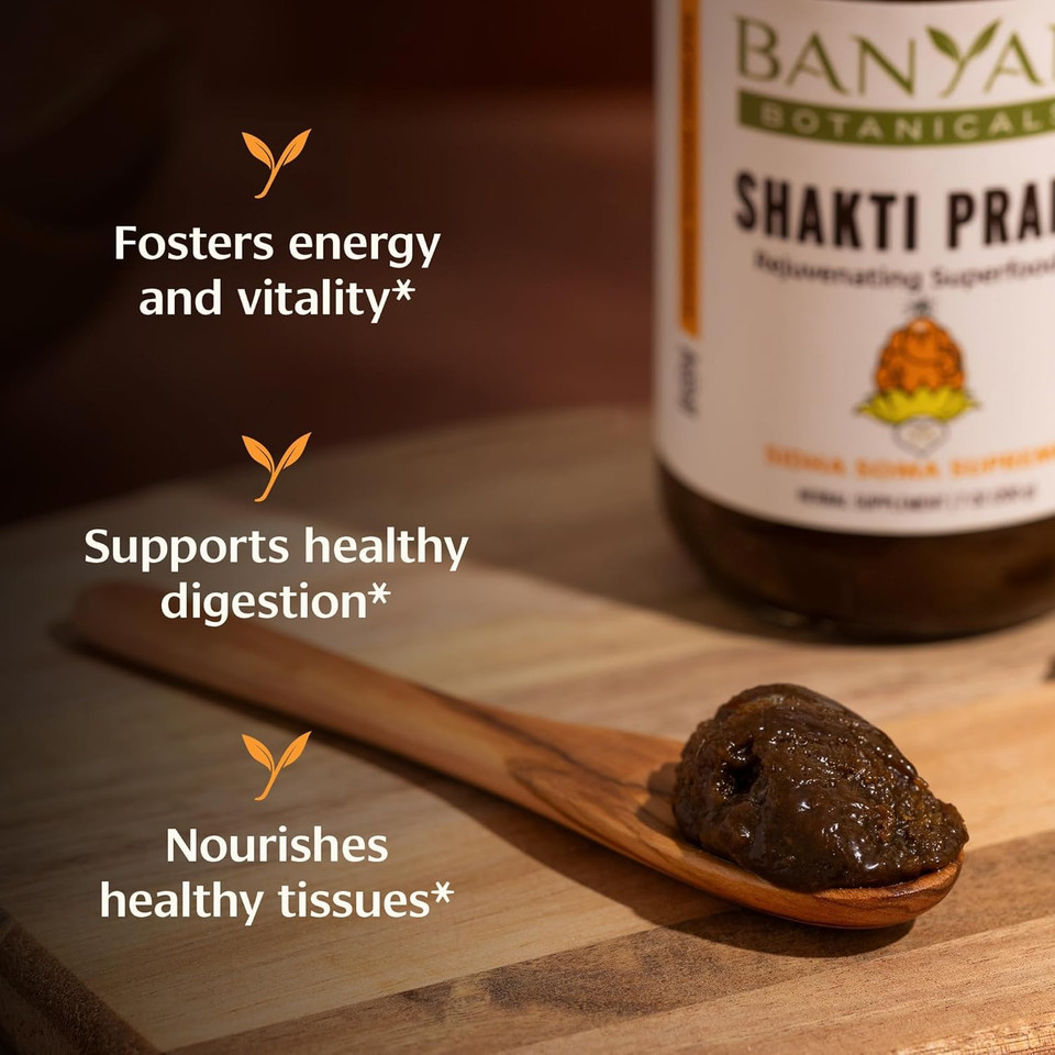 Banyan Botanicals Shakti Prana  Superfood Wellness Blend With Ayurvedic Herbs  Natural Energy Supplement For Vitality And Well-Being*  7.9 Oz  Gluten Free, Non-Gmo, Sustainably Sourced Banyan Botanicals Shakti Prana  Superfood Wellness Blend With Ayurvedic Herbs  Natural Energy Supplement For Vitality And Well-Being*  7.9 Oz  Gluten Free, Non-Gmo, Sustainably Sourced