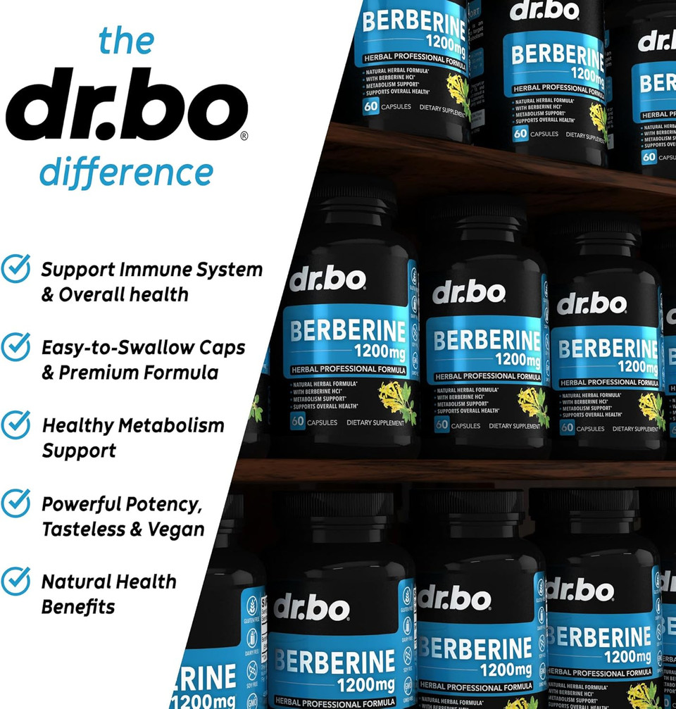 Berberine Supplement Capsules - 1200Mg Berberine Hcl Supplement For Healthy Metabolic Support - Premium Natural Complex For Women & Men, Pure Support Capsules Supplements - 60 Pills