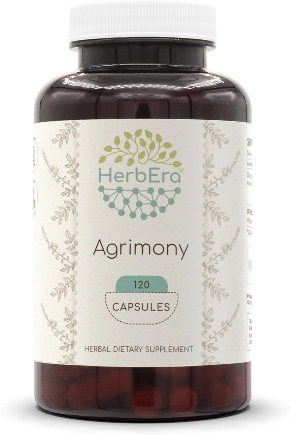 Agrimony 120 Capsules, 400 Mg, Agrimony (Agrimonia Eupatoria) Dried Herb (120 Capsules)