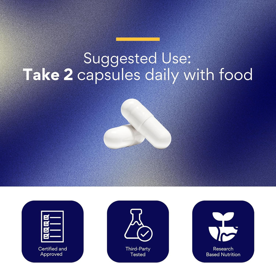 Brain Booster - Nootropic Supplement To Enhance Cognitive Function - 60 Vegan Friendly Capsules - 1 Bottle