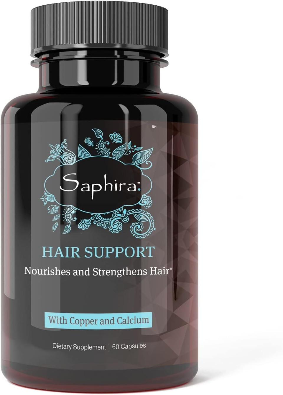 Saphira Hydrating Hair Support Supplement For Dry Damaged Hair With Copper And Calcium, 60 Capsules, 1 Month Supply Saphira Hydrating Hair Support Supplement For Dry Damaged Hair With Copper And Calcium, 60 Capsules, 1 Month Supply
