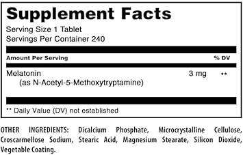 Amazing Formulas Melatonin Supplement | 3 Mg Per Serving | 240 Tablets | Non-Gmo | Gluten-Free | Made In Usa