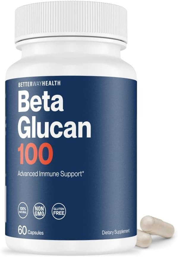 Better Way Health - Advanced Immune Readiness - Highly Purified 1,3/1,6 Beta Glucan 100 - Clinically Tested Immune Defense - 100Mg/60 Capsules