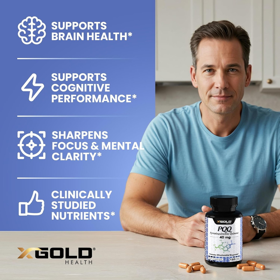 Pqq Supplement Veggie Capsules (Pyrroloquinoline Quinone), 99,7%+ Highly Purified - Promotes Mitochondrial Biogenesis, Energy Optimizer, Heart Health, Cognitive Function & Sleep Support (120 Ct)