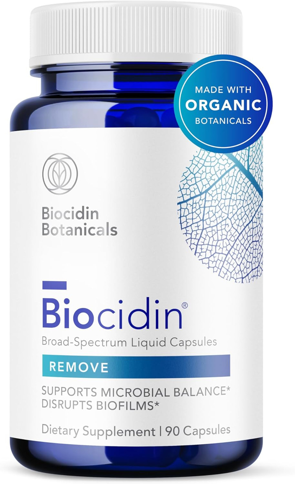 Biocidin Capsules - Biofilm Disruptor - Supports Gut Detox Cleanse, Healthy Microbial Balance, Immune Function & Gut Health - Professional-Grade Herbal Supplement With 18 Botanicals (90 Capsules) Biocidin Capsules - Biofilm Disruptor - Supports Gut Detox Cleanse, Healthy Microbial Balance, Immune Function & Gut Health - Professional-Grade Herbal Supplement With 18 Botanicals (90 Capsules)