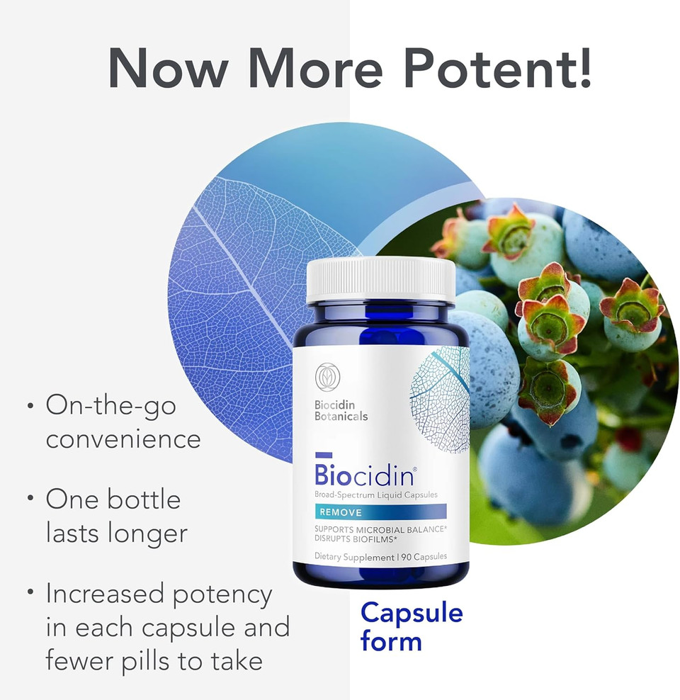 Biocidin Capsules - Biofilm Disruptor - Supports Gut Detox Cleanse, Healthy Microbial Balance, Immune Function & Gut Health - Professional-Grade Herbal Supplement With 18 Botanicals (90 Capsules) Biocidin Capsules - Biofilm Disruptor - Supports Gut Detox Cleanse, Healthy Microbial Balance, Immune Function & Gut Health - Professional-Grade Herbal Supplement With 18 Botanicals (90 Capsules)