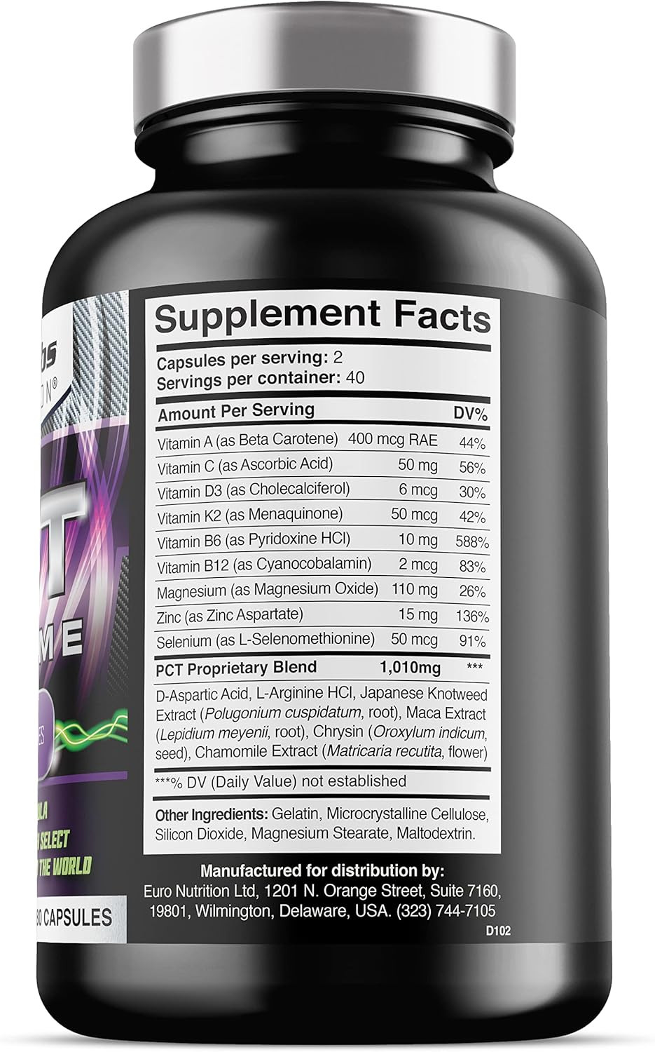 Iron Labs Nutrition Pct Xtreme - Pct Supplement For Men - 4 Week Course - Post Cycle Support Booster (80 Capsules)