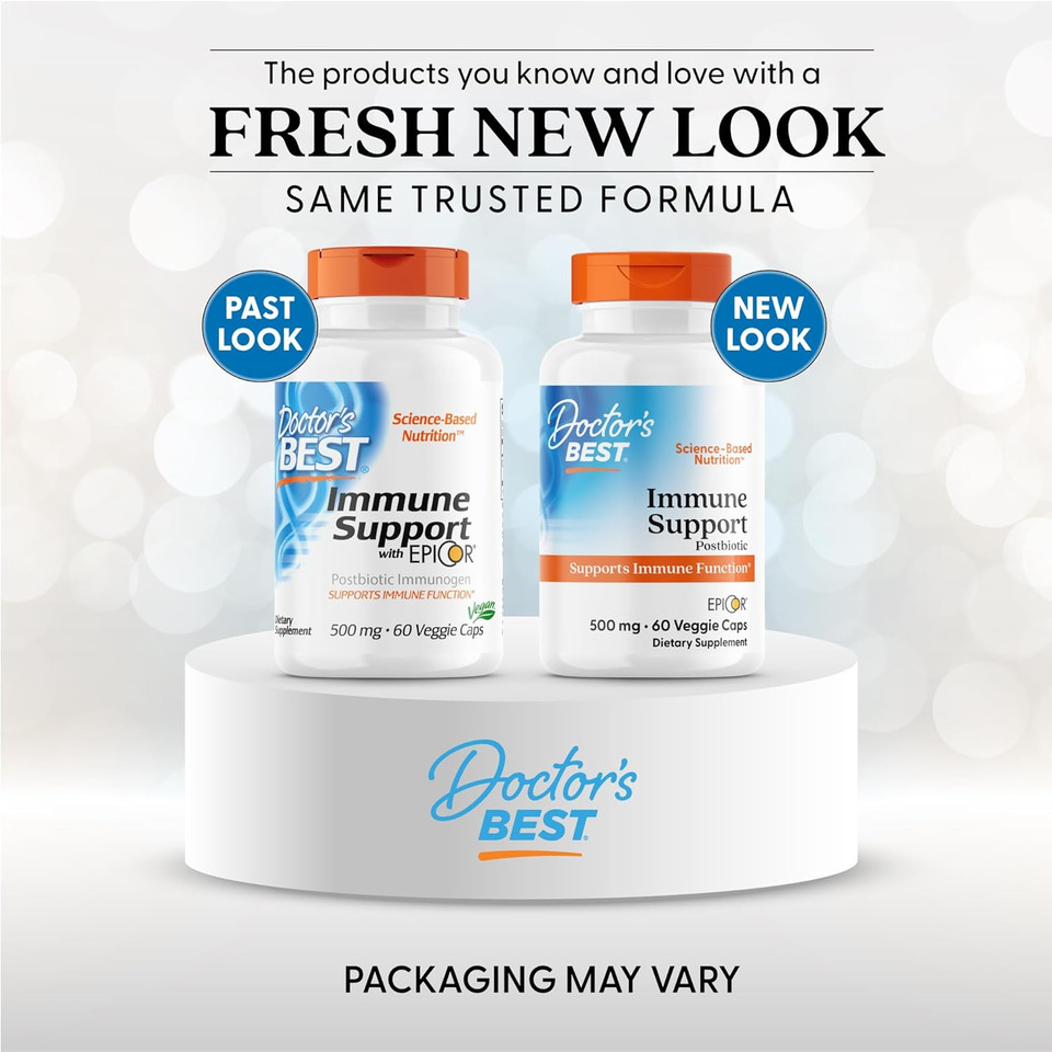 Doctors Best Immune Support Postbiotic, Supports Immune Function, Non-Gmo, Gluten Free, Vegan 60 Veggie Caps