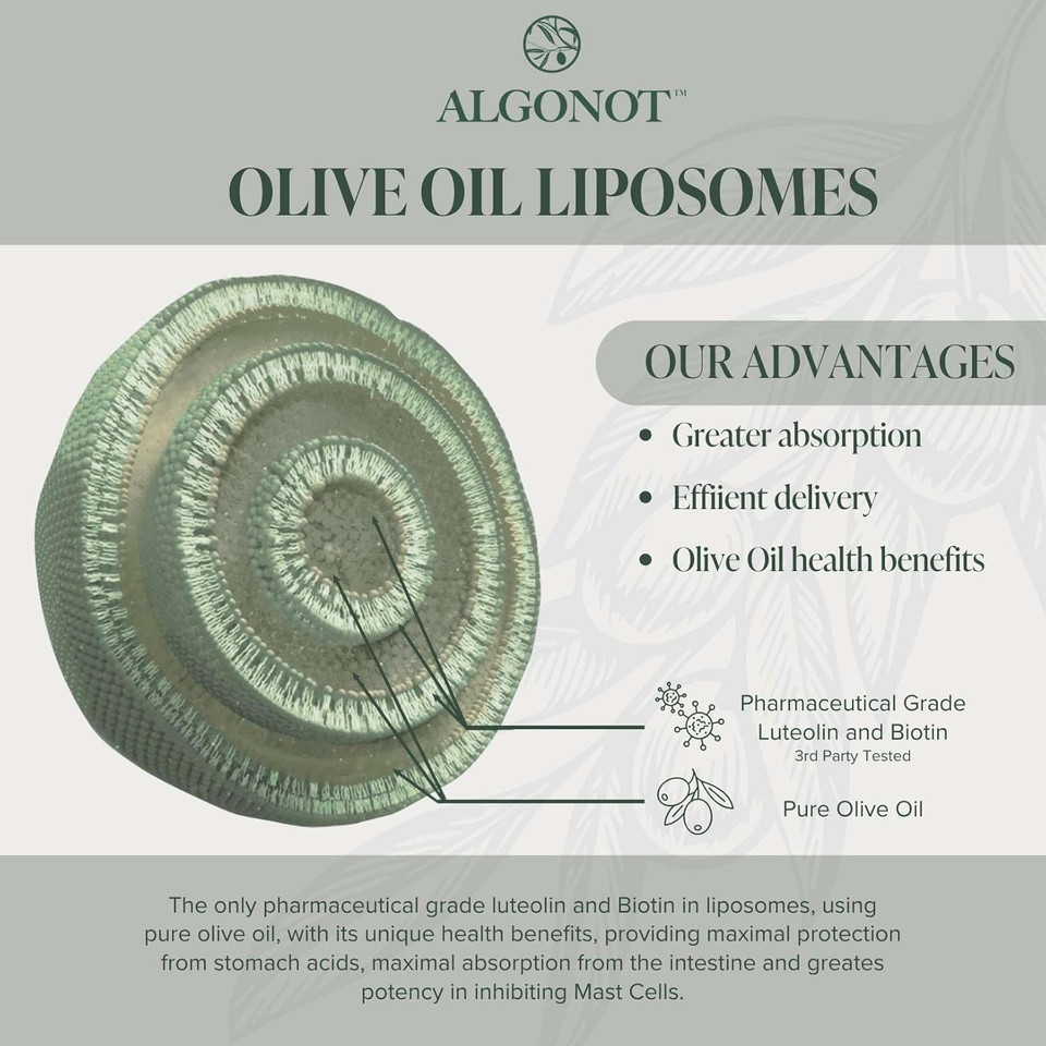 Braingain, Luteolin & Key Ingredients With Evoo. May Support The Body In Reducing Stress While Increasing Cognitive Function. The Only Liposomal Luteolin Products Using Olive Pomace Oil