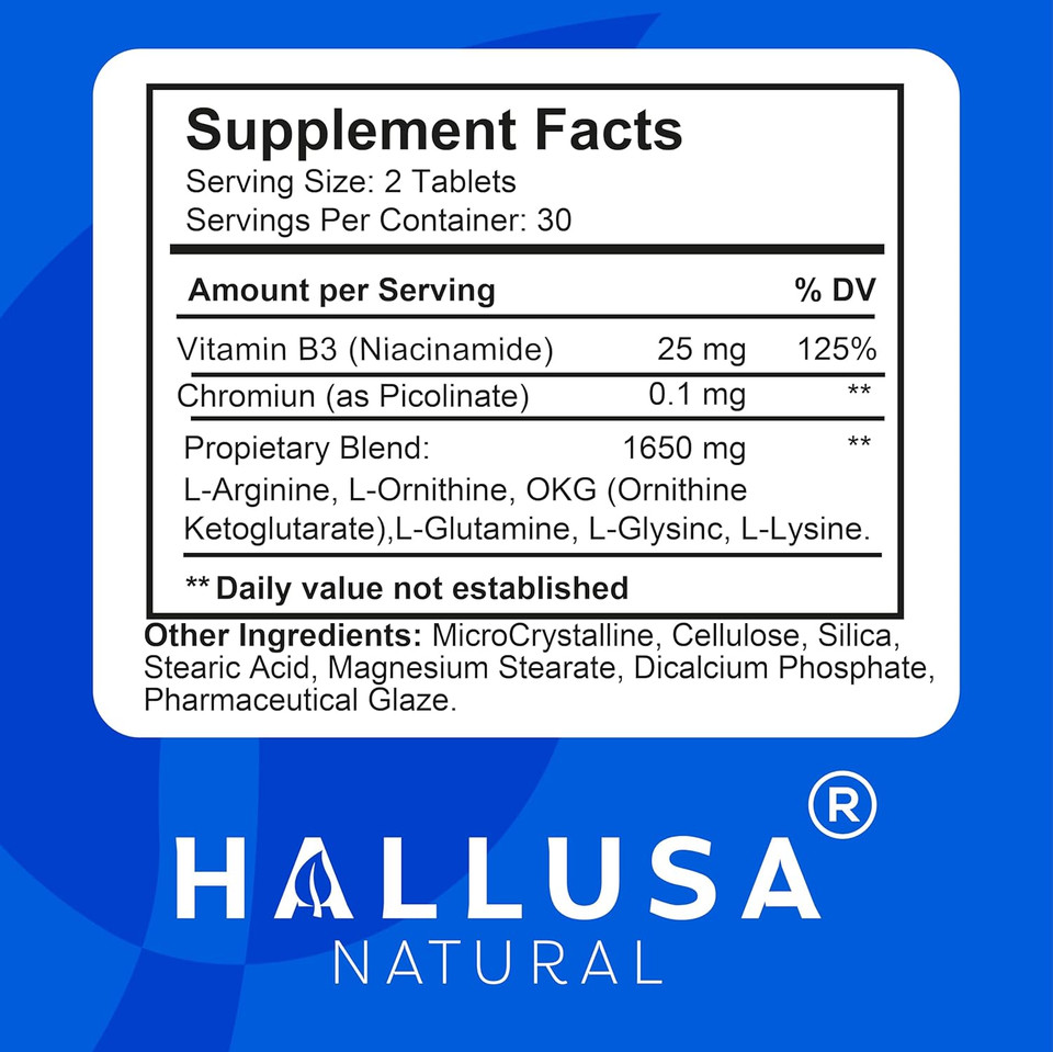  Hgh Complex  60 Tablets - Muscle, Muscle Formula, Post Workout Recovery - Amino Acid Supplement For Increased Energy  30 Day Supply