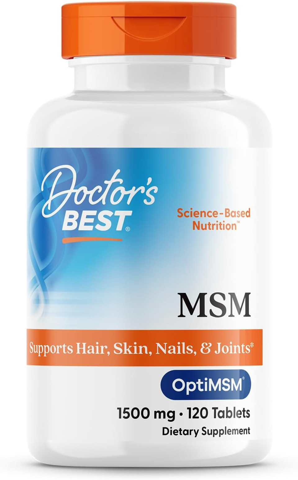Doctors Best Msm, Supports Hair, Skin, Nails, & Joints, Non-Gmo, Gluten Free, Vegan 120 Tablets Doctors Best Msm, Supports Hair, Skin, Nails, & Joints, Non-Gmo, Gluten Free, Vegan 120 Tablets