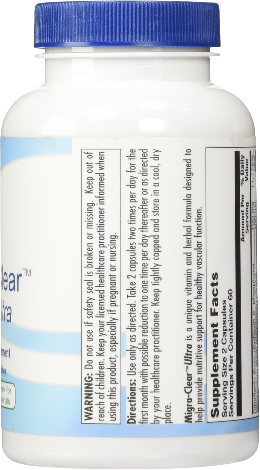 Biogenesis Ultra Migra-Clear Veg Capsules, 120 Count