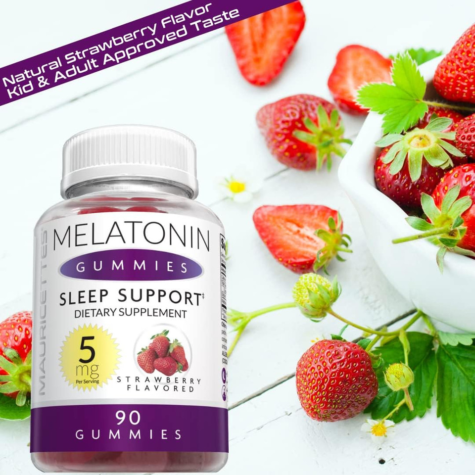Melatonin Gummies For Kids And Adults - 5Mg Sleep Support Aid For Better Sleeping Quality, Great-Tasting, Ideal For Children, Teens, And Adults 90 5 Mg Gummy'S
