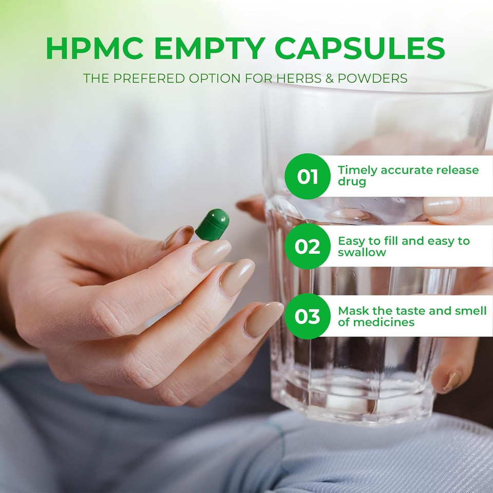 Empty Capsules Size 2 - Vegan Capsules Empty - Pill Capsules Empty (5000 Count) With 2 Micro Lab Spoons For Capsule Filling Kit - Veggie Capsules Empty For Diy Your Own Supplements