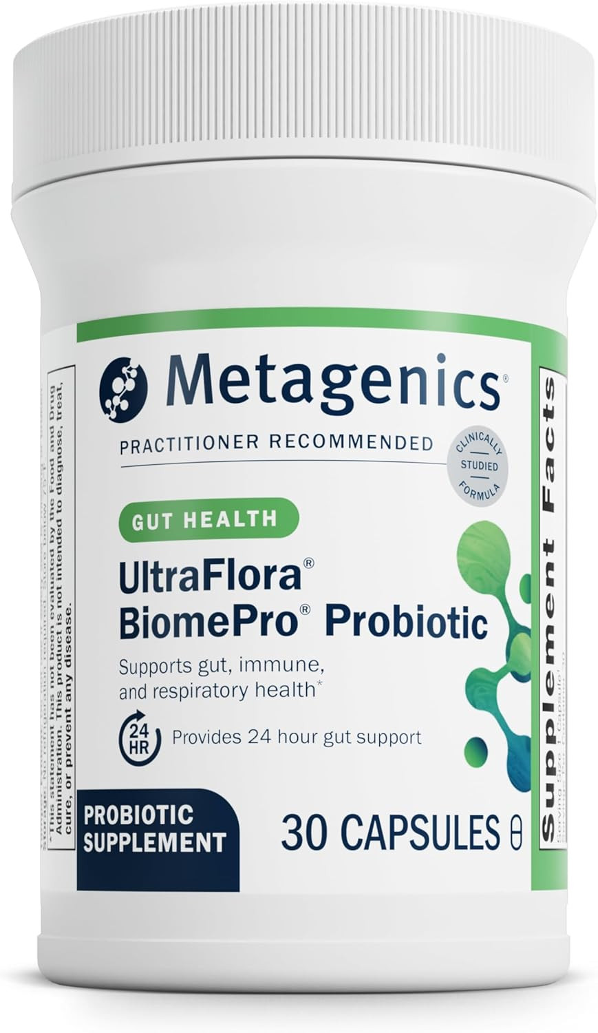 Metagenics Ultraflora Biomepro Probiotic - Daily Multistrain Probiotic - Digestive Health* - Immune Support Supplement* - Shelf-Stable - 30 Capsules