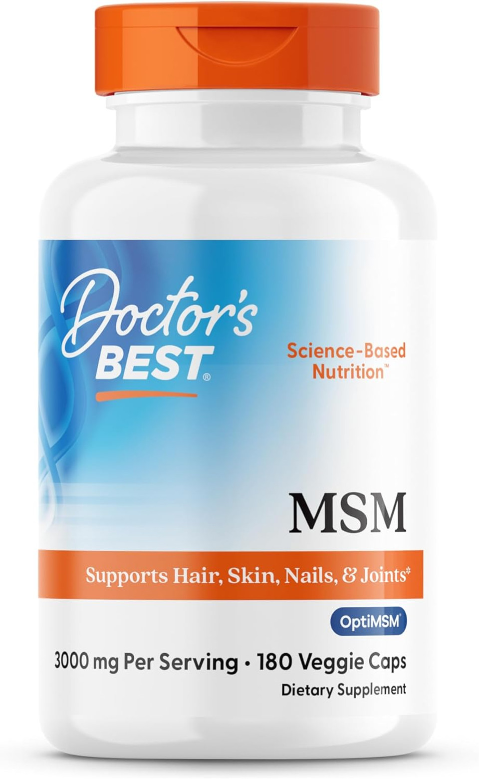Doctors Best Msm, Supports Hair, Skin, Nails, & Joints, Non-Gmo, Gluten Free, Vegan 180 Veggie Caps Doctors Best Msm, Supports Hair, Skin, Nails, & Joints, Non-Gmo, Gluten Free, Vegan 180 Veggie Caps