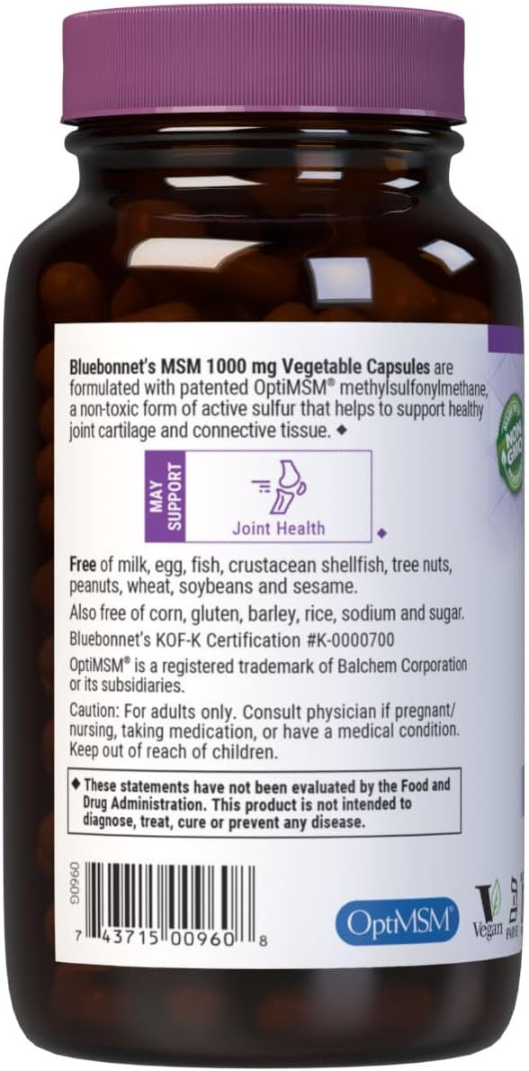 Bluebonnet Msm Supplement, 120 Count (743715009608)